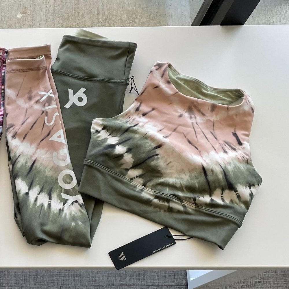 Green/Pink Inked Activewear Set